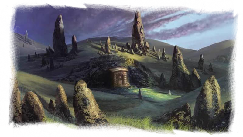 Entering The Barrow, Motes Of Flame Light The Corridor - Criaturas Tumulares Senhor Dos Aneis (800x454), Png Download