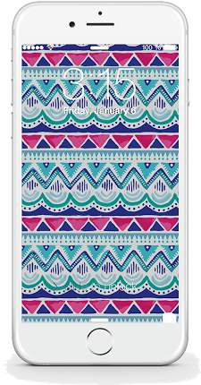 Free Watercolor Aztec Iphone Background From Bloom - Bloom Daily Planners 2016-17 Academic Year Daily Planner (280x525), Png Download