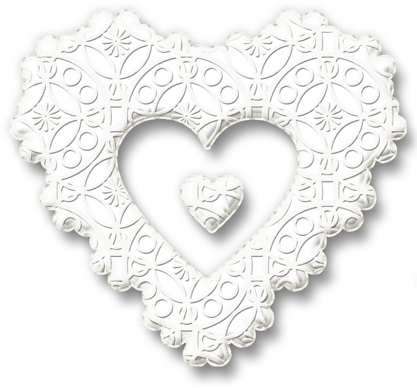 Karenphoto Heart Lace White By Karenphoto70 On Deviantart - Heart Lace Png (825x821), Png Download