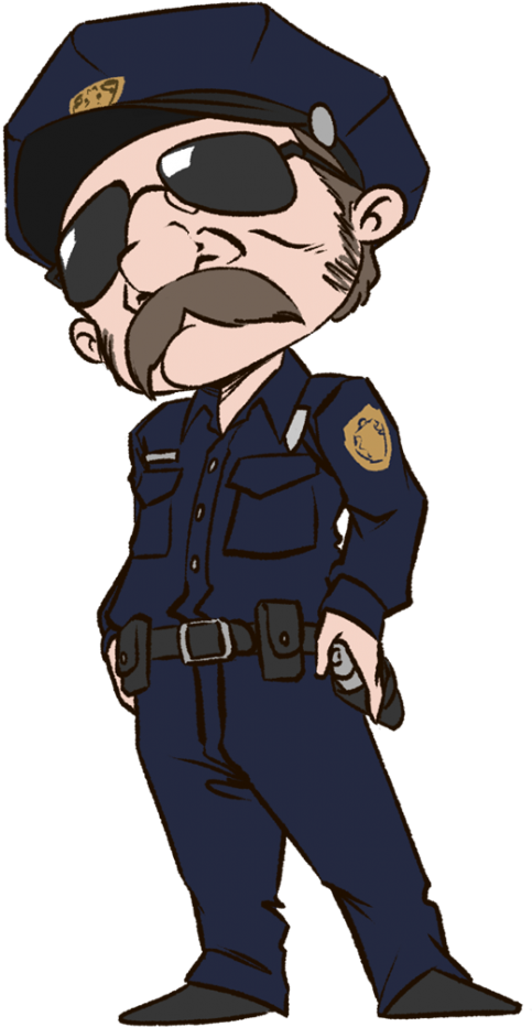 Police Png Clipart - Police Man Clip Art (743x1024), Png Download