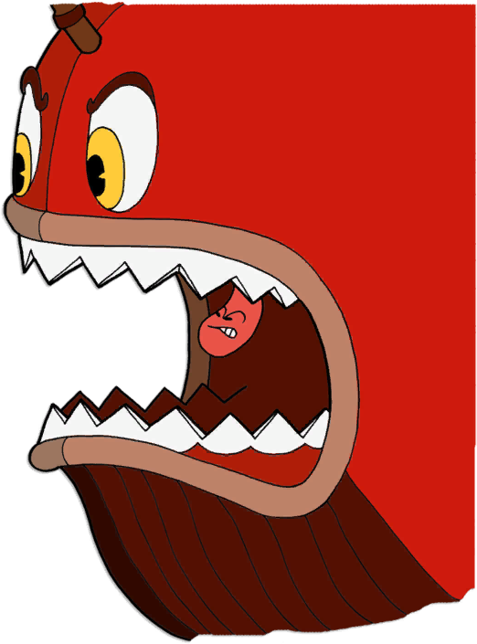 Boat - Cuphead Captain Brineybeard Ship (522x705), Png Download