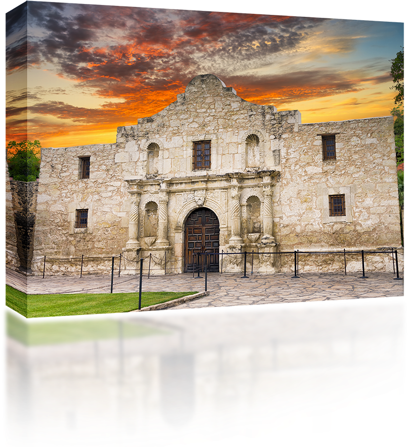 Alamo Sunset - Alamo Texas (1024x1024), Png Download