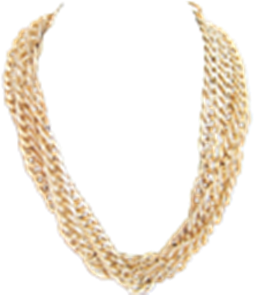 Gold Chain Png Transparent - Gold Chains Transparent Background (420x420), Png Download