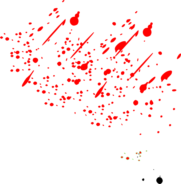 Blood - Red Paint Splatter Png (588x597), Png Download