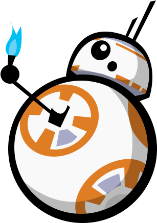 First Of The Four Commission Pieces Ordered By Prawnboy101 - Bb8 Thumbs Up Emoji (344x450), Png Download