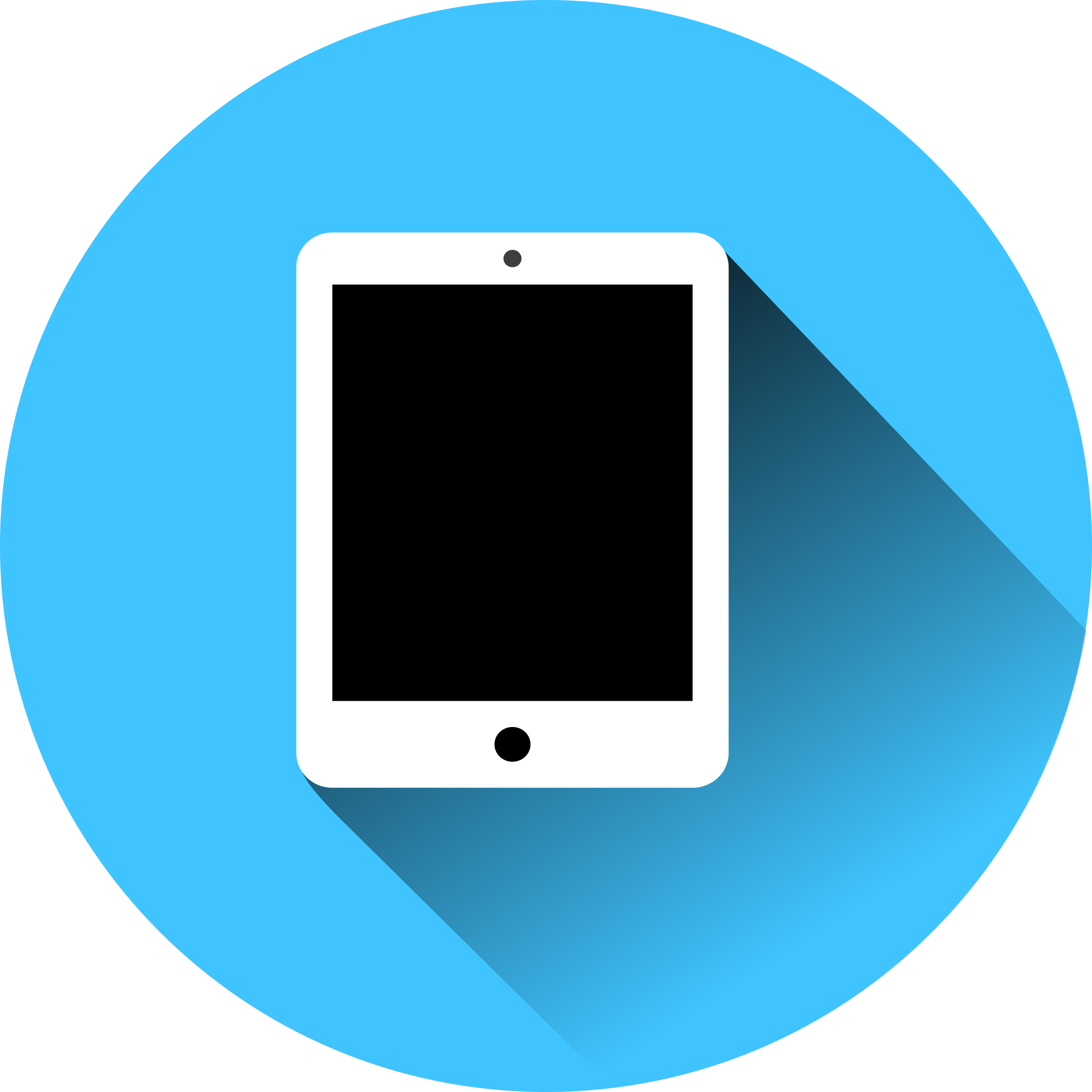 Png Blue Icons Free And Downloads This Design - Tablet Clipart Png (2400x2400), Png Download