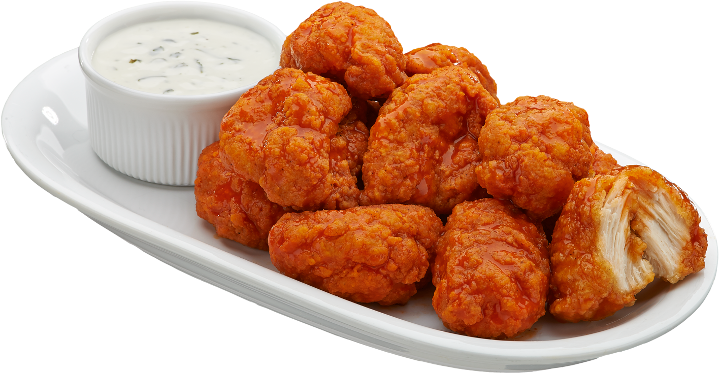 Boneless Wings - Spicy Boneless Chicken Wings (1501x848), Png Download