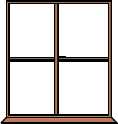 House Windows Clipart Clip Transparent - Screen Door (1594x691), Png Download