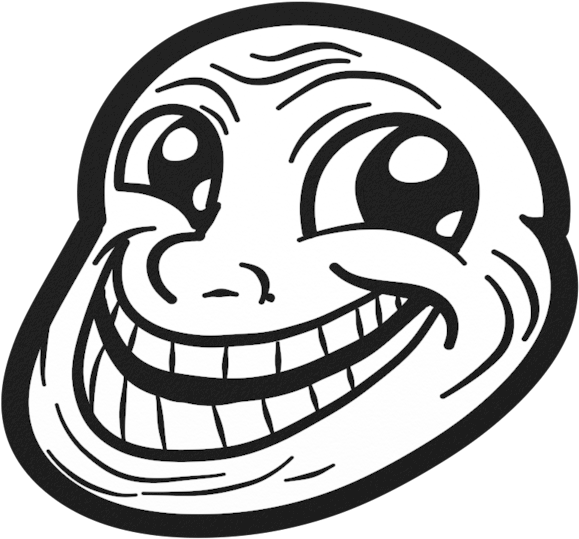 Troll Face Png (1024x546), Png Download