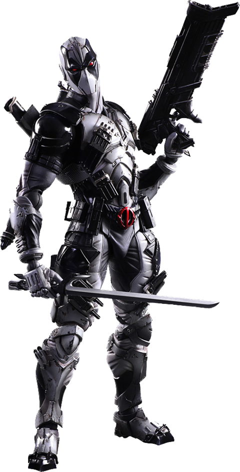 Deadpool X-force Version Collectible Figure - Marvel Deadpool X Force (480x943), Png Download