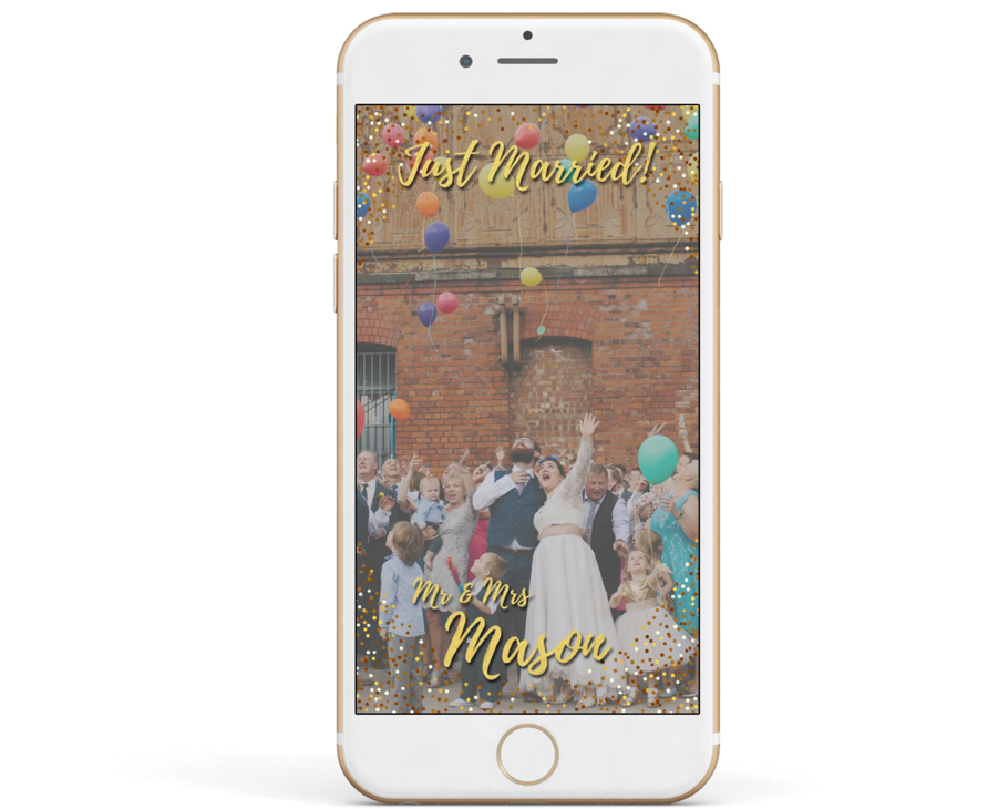 Snapchat Wedding Filter - Wedding (750x554), Png Download
