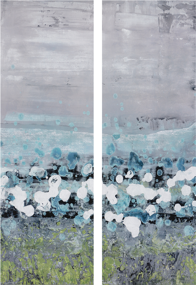 Aqua Motion Pk/2 - Motion 2 Piece Painting Print Set Paragon (550x550), Png Download