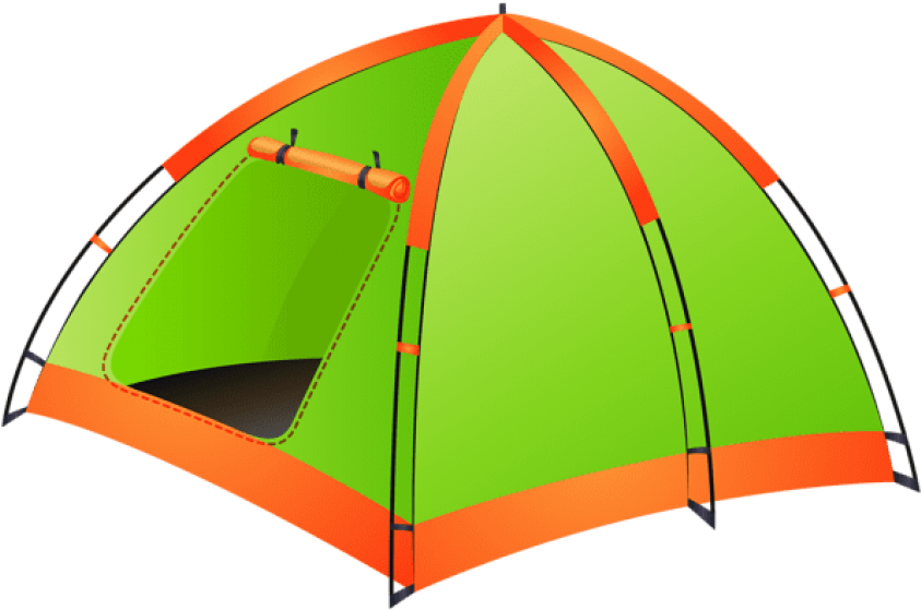 Tent Transparent Png Clip Art Image - Tent Camping Clip Art (600x396), Png Download