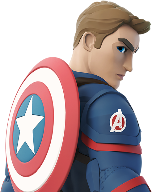 Captain America The First Avenger Close Up - Captain America Disney Infinity 3.0 (692x655), Png Download