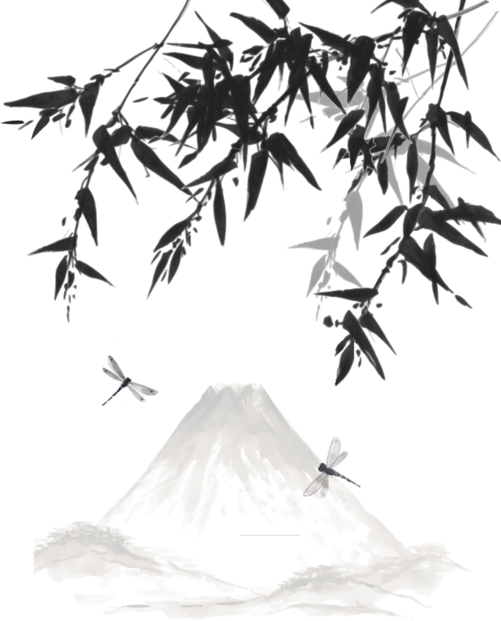 Report Abuse - Landscape Painting Of Japan (1024x1270), Png Download