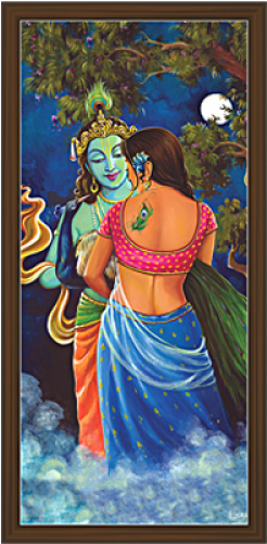 Clipart Library Stock Radha Paintings Rk Radhe Pinterest - Modern Krishna Radha Dance (500x500), Png Download
