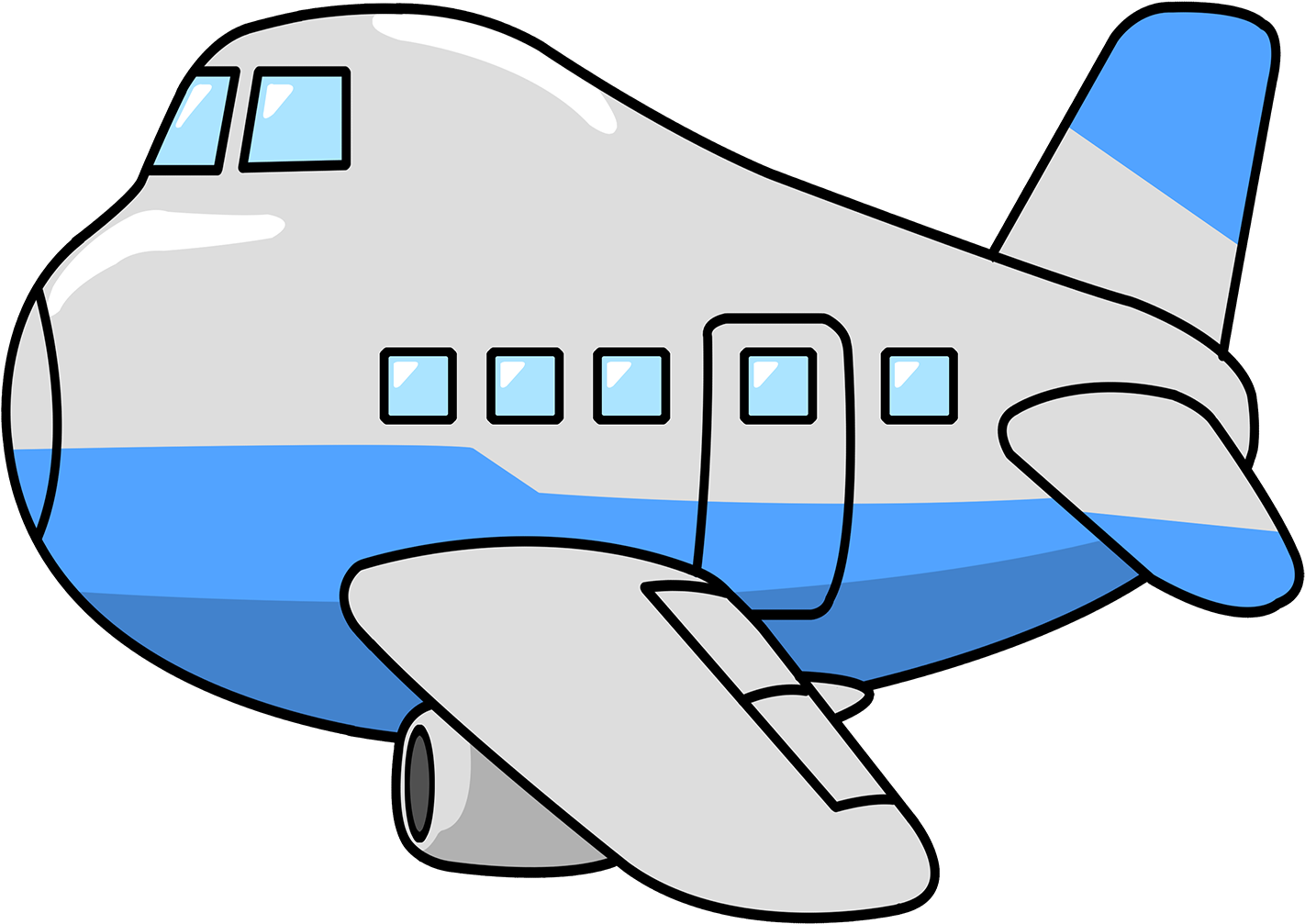 Cartoon Airplane Png - Airplane Clipart Png (1600x1200), Png Download