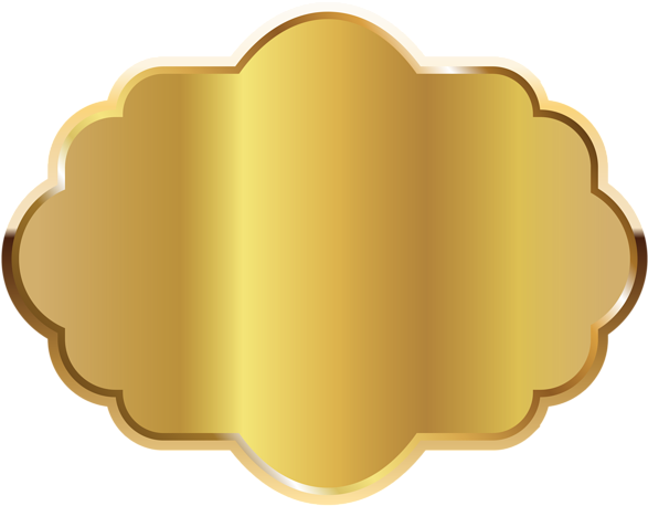 Gold Png Image - Gold Label Vector Png (600x468), Png Download