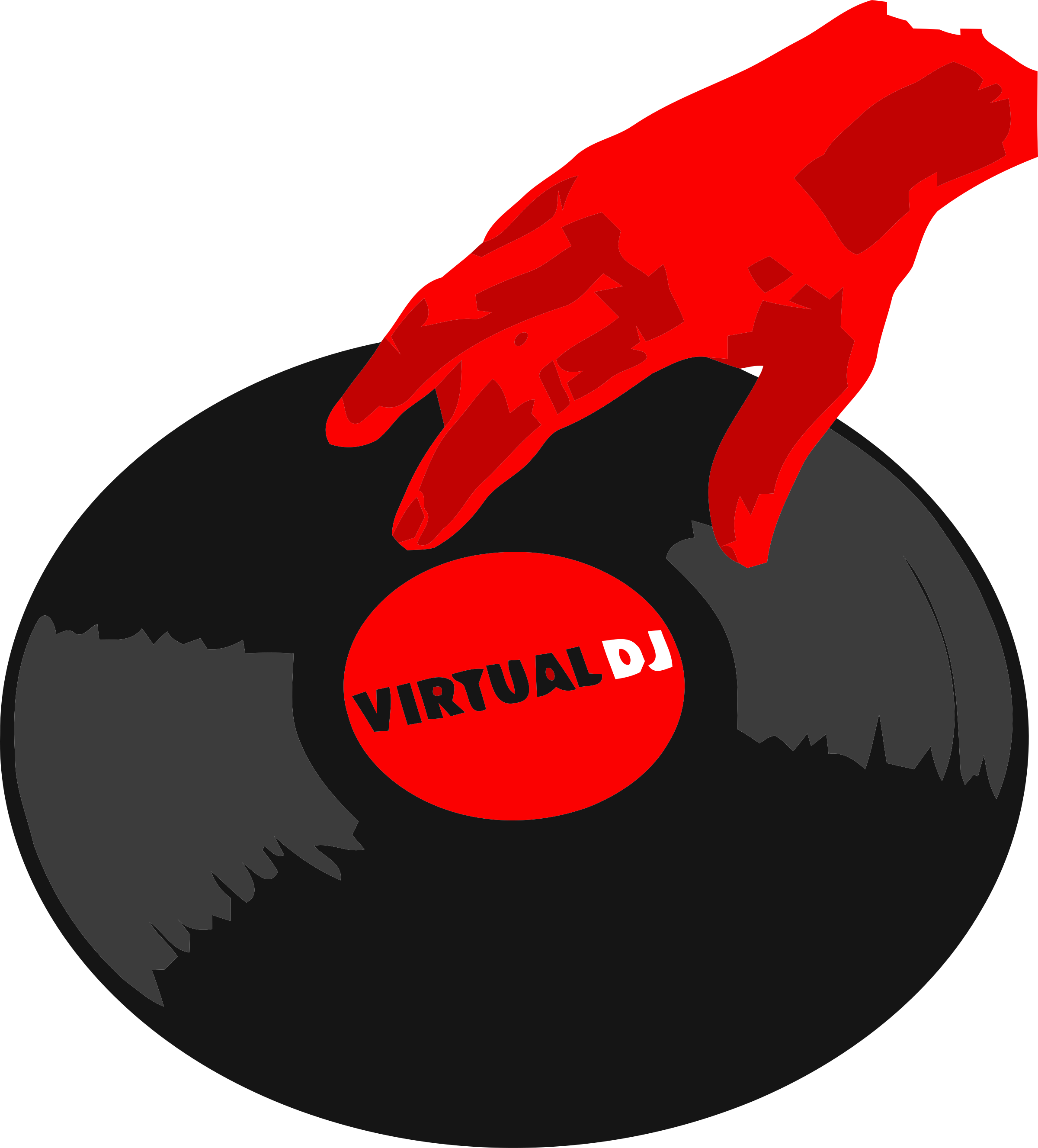 Virtual Dj Logo Png Transparent - Virtual Dj Logo Png (2400x2653), Png Download