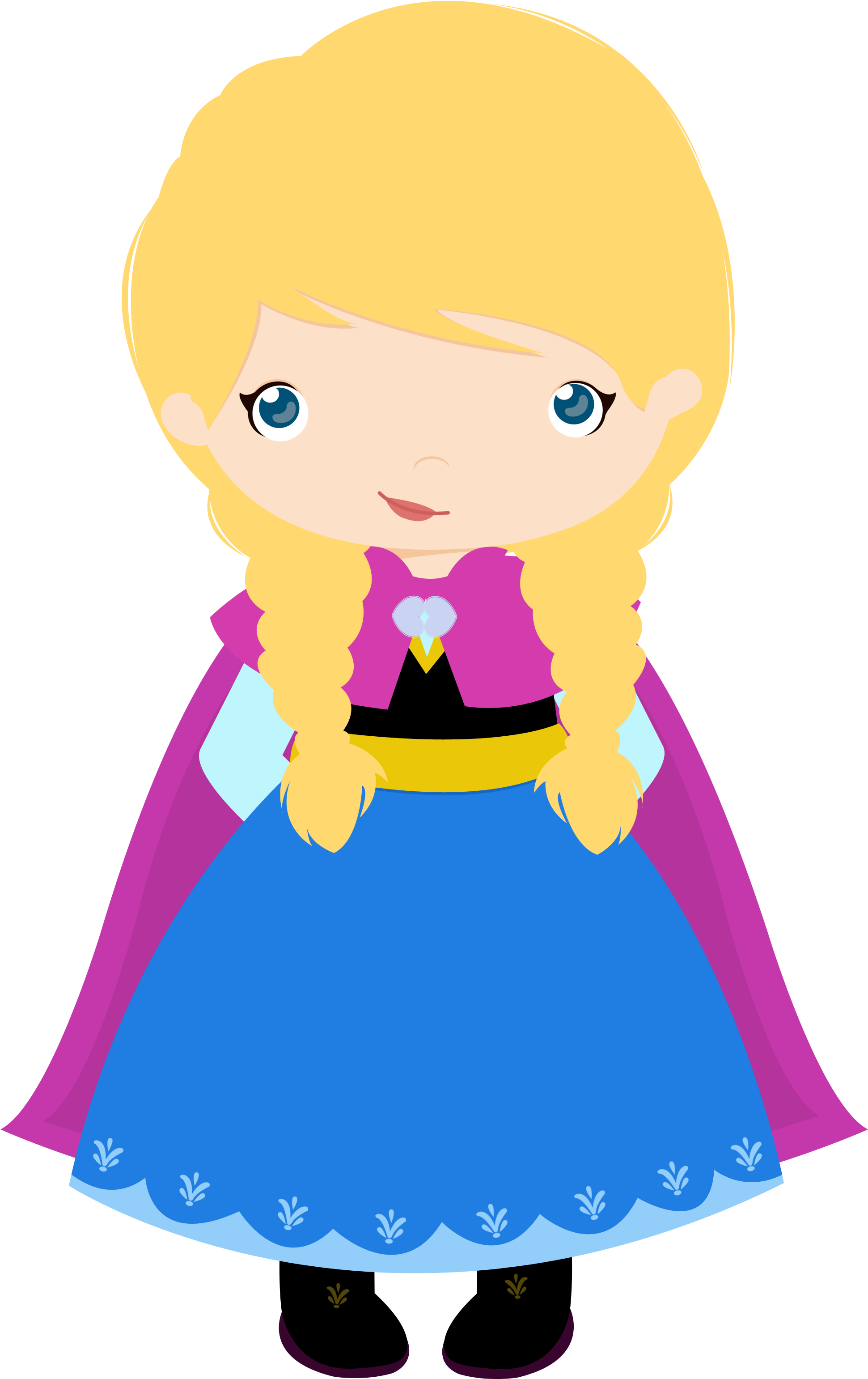 Frozen Clipart Baby Elsa - Frozen Anna Cute Png (1158x1600), Png Download