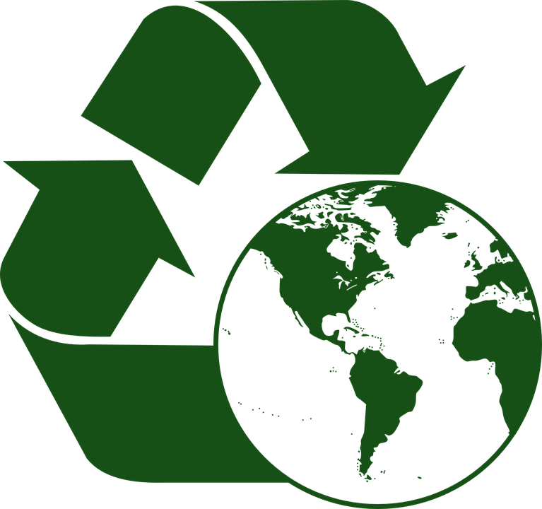 Recycling Environment Green Recycle Earth - Preventive Measures For Climate Change (362x340), Png Download