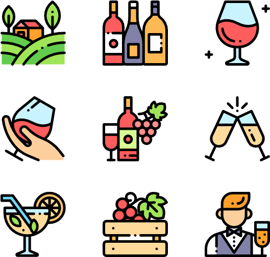 Wine - Lover Icon (600x564), Png Download