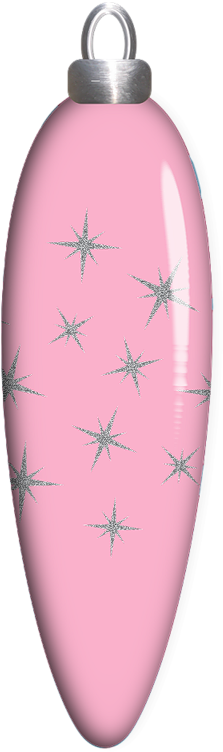 Pink Christmas Ornament - Christmas Ornament (266x800), Png Download