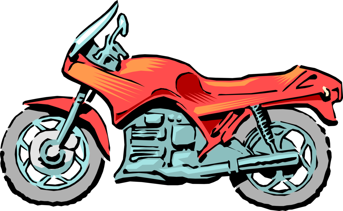Clipart Royalty Free Stock Or Motorbike Image Illustration - Motorcycle (1139x700), Png Download