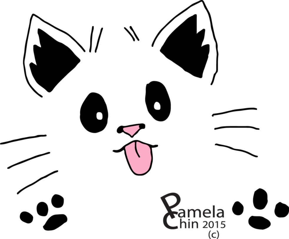 Face Cat Png (982x813), Png Download
