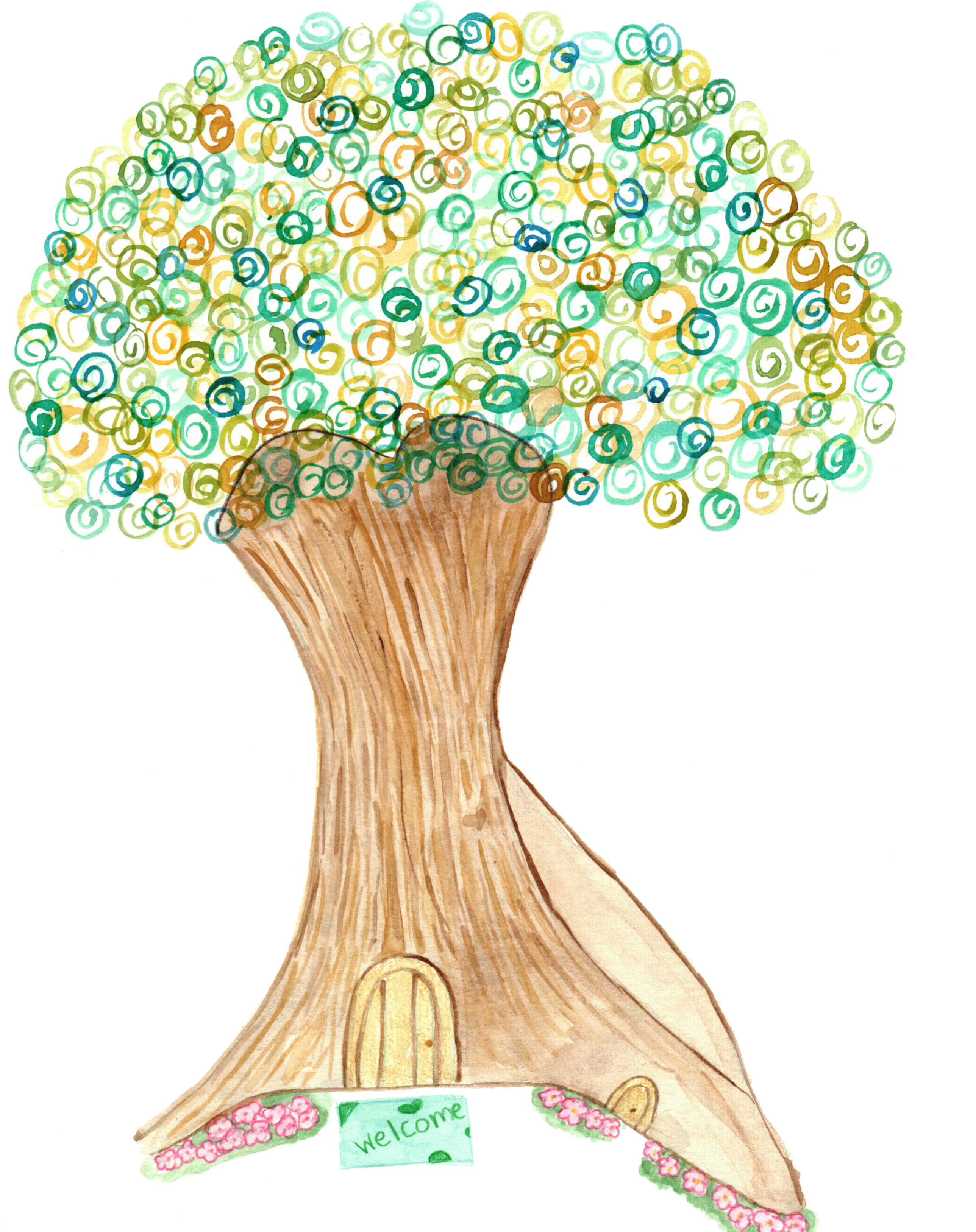Lovespiraltree - Illustration (2576x3264), Png Download