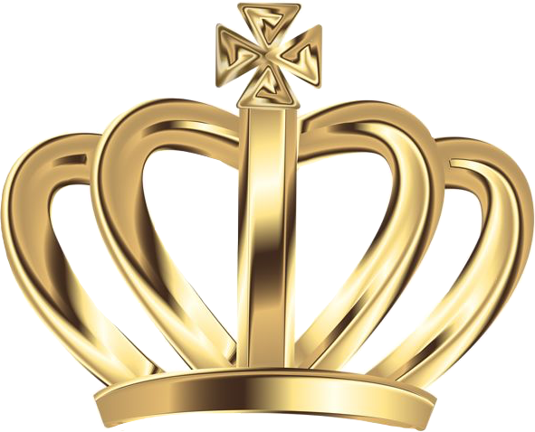 Crown King Queen Royalfreetoedit - Crown Gold Png (591x478), Png Download