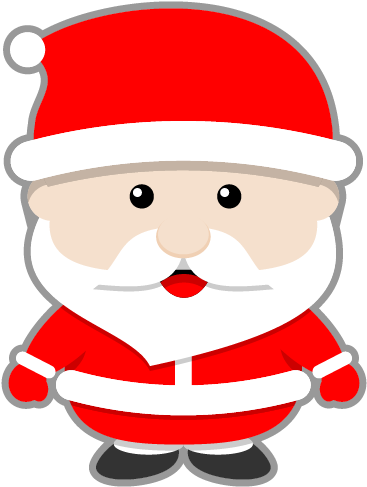 Santa Is Not Real Obviously, Which You Most Likely - Cute Santa Claus Cartoon (500x500), Png Download