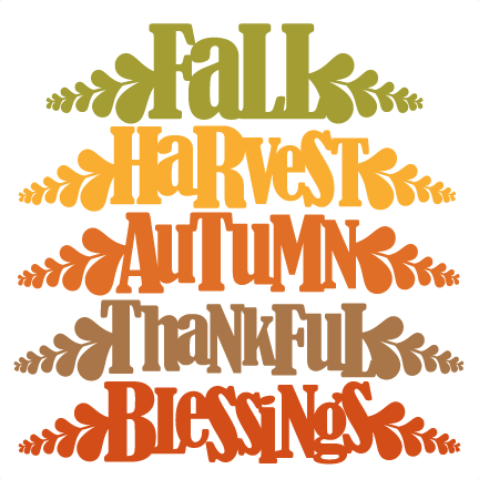 Fall Word Titles Svg Cutting File For Scrapbooking - Fall Svg (432x432), Png Download