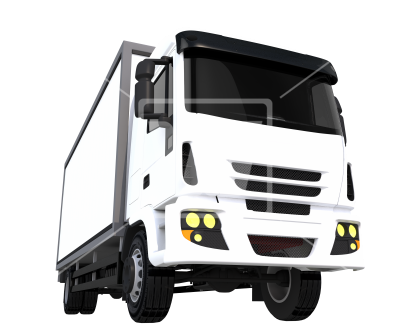 Small Cargo Truck Png - Trailer Truck (550x351), Png Download