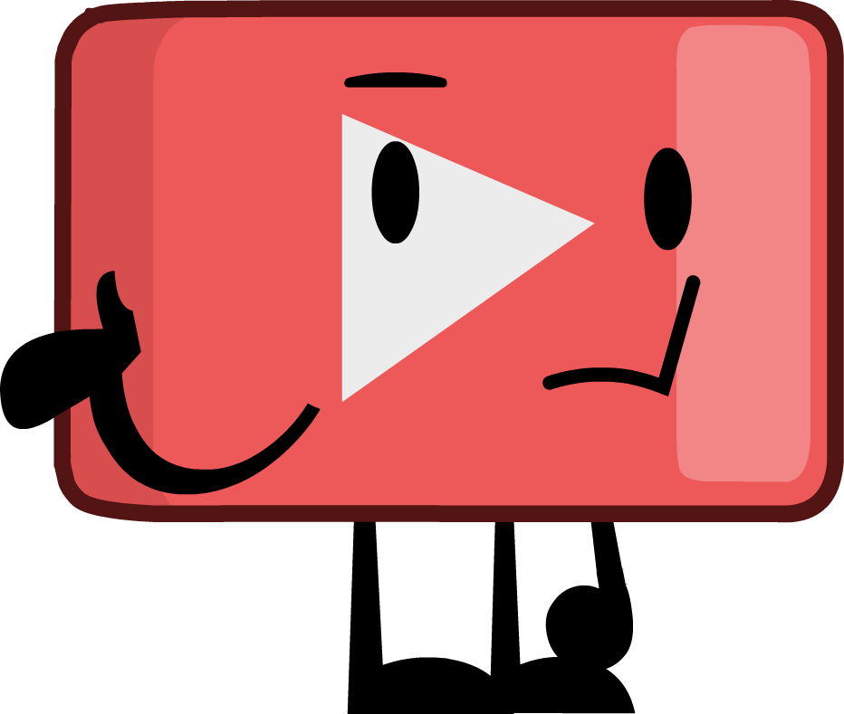 Youtube Play Button Idle - Bfdi Youtube Button Asset (932x789), Png Download