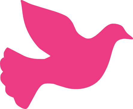Pencil And In Color - Dove Silhouette (444x364), Png Download