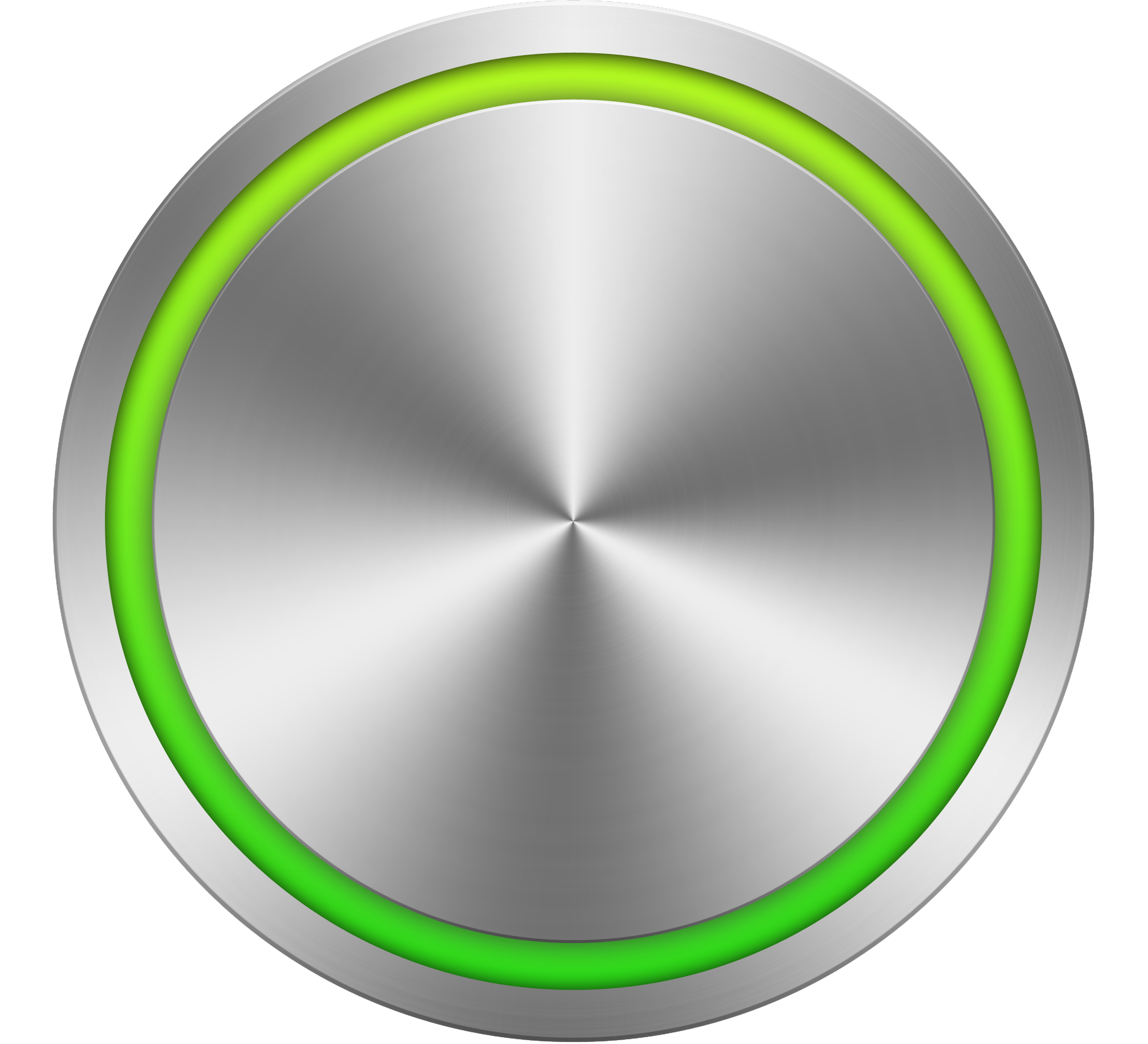 Metal Button Png - Brushed Metal Button Png (2376x2160), Png Download