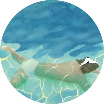 E Lsewher E's Profile - David Hockney Water Scene (400x400), Png Download