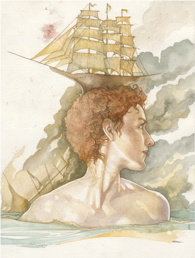 Hoarsefly Abidaniel Watercolor Shesinksships - Watercolor Paint (900x520), Png Download