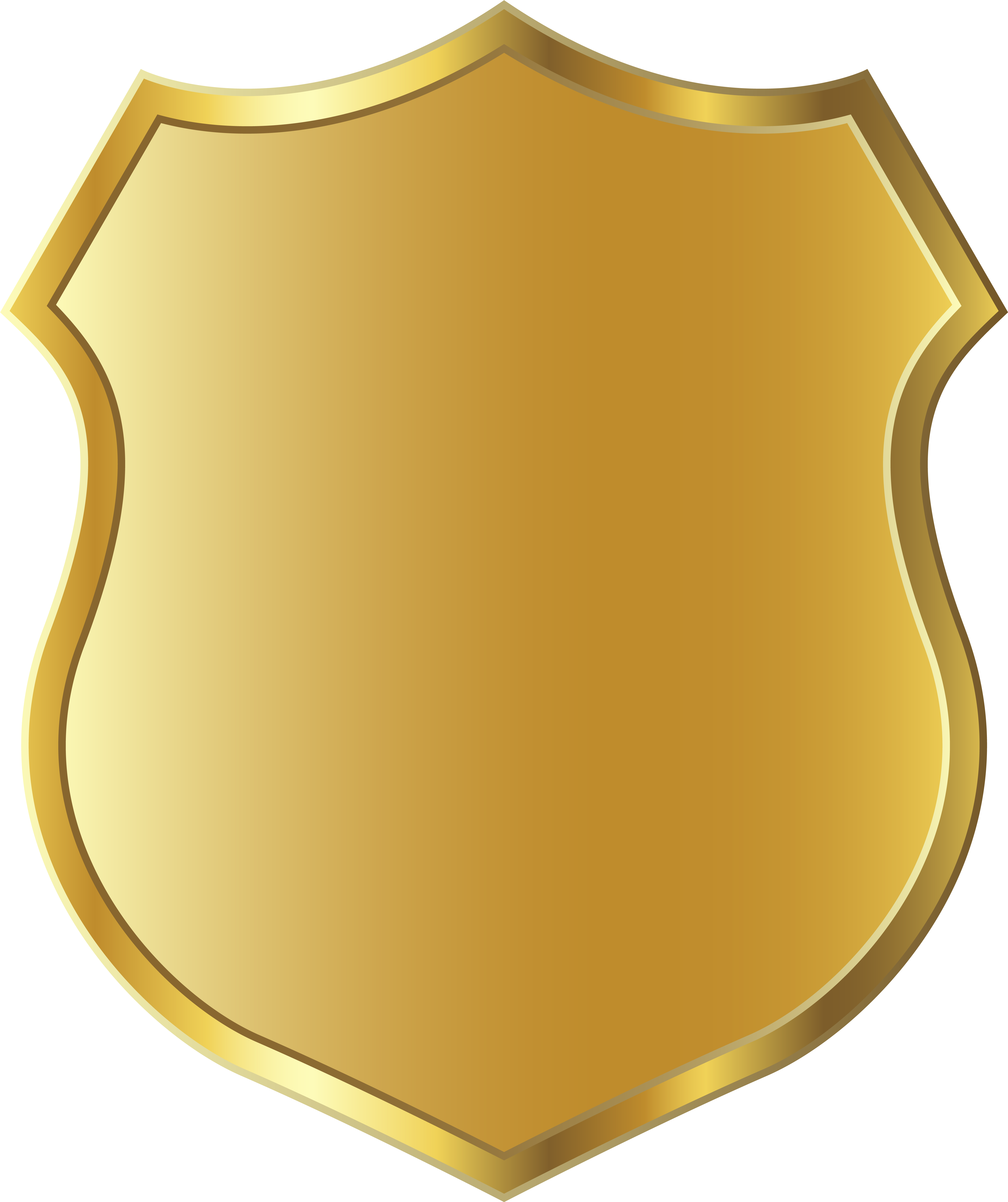 Golden Badge Template Clipart Png Picture - Transparent Police Badge Png (503x600), Png Download