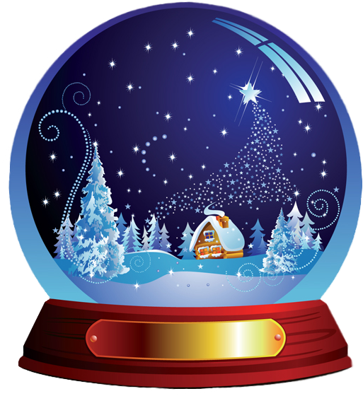 Snowglobe Clipart Winter Snow Globes Christmas Snow - Snowglobe Clip Art (550x588), Png Download