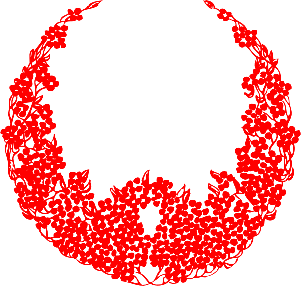 Christmas Wreath Pictures Clip Art - Wreath Black Vector Detailed Laurel Wreaths Clipart (600x571), Png Download