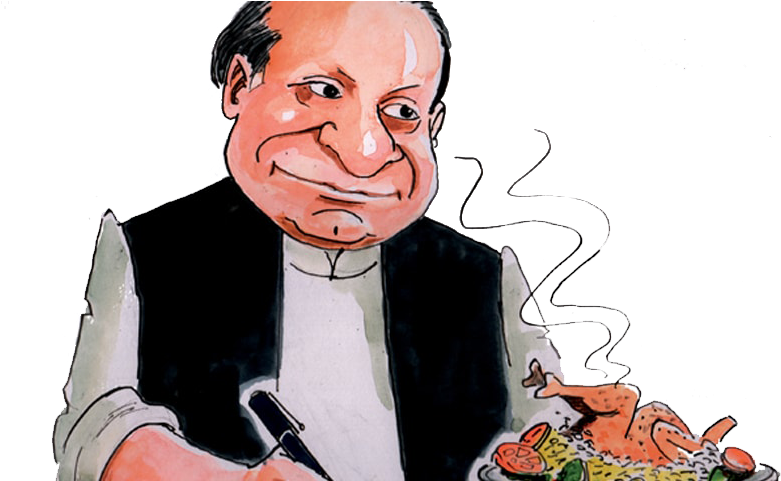 Nawaz Shrif Cartoon Png - Nawaz Sharif Thinking Cartoon (800x480), Png Download
