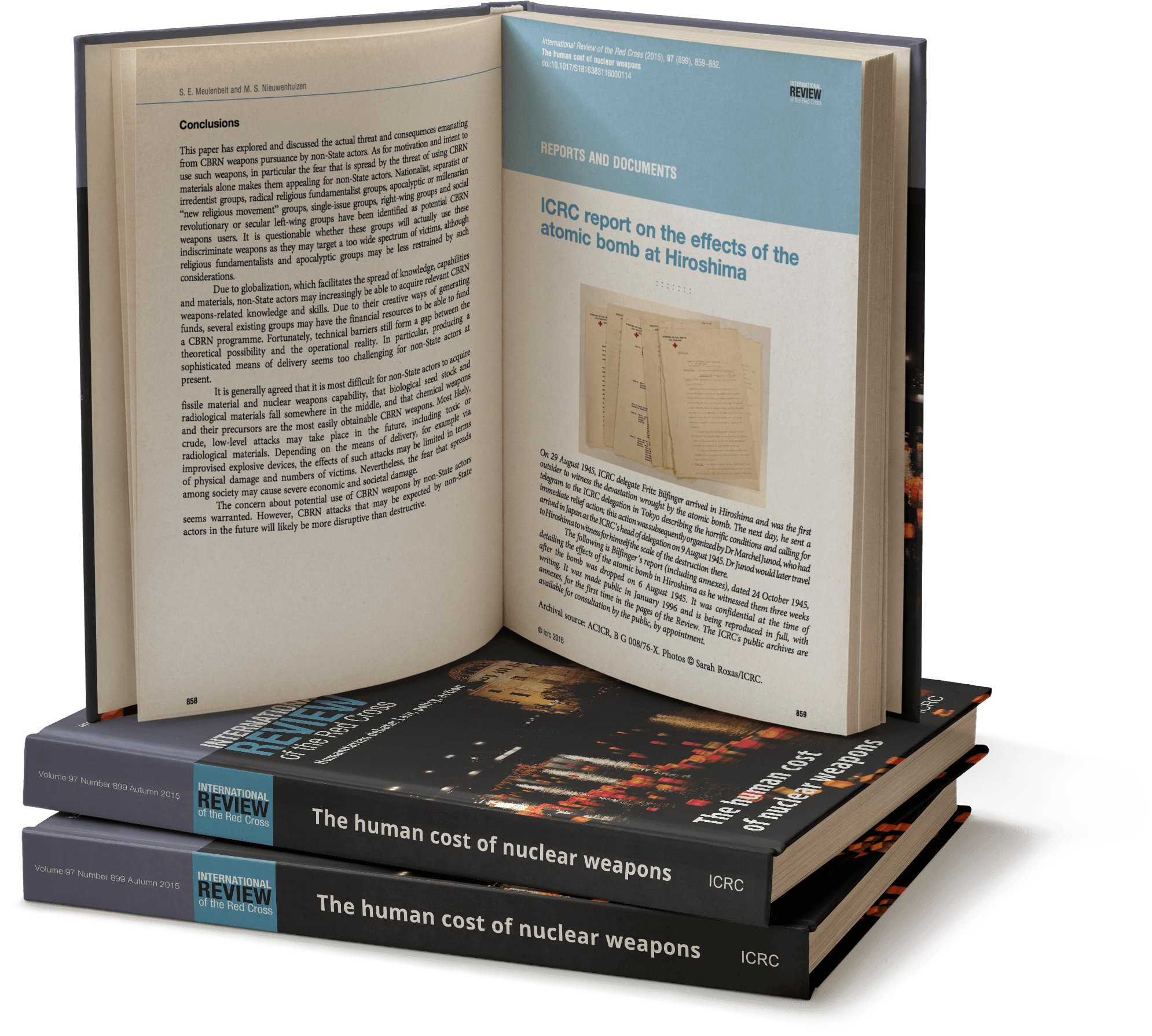 This Issue Of The Review Looks At Nuclear Weapons From - Book (3000x2250), Png Download