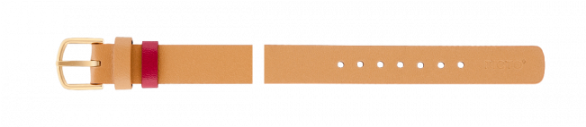 Light Brown Leather Strap, 12 Mm - Wood (650x279), Png Download