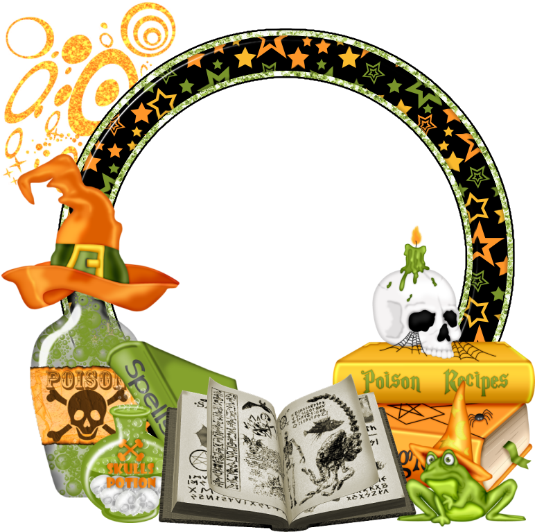 Melissaz Creationz New Clusters - Halloween Cluster Frame Ftu Png (800x800), Png Download