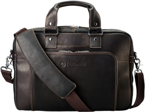Hp Elite Top Load Colombian Leather Case (573x430), Png Download