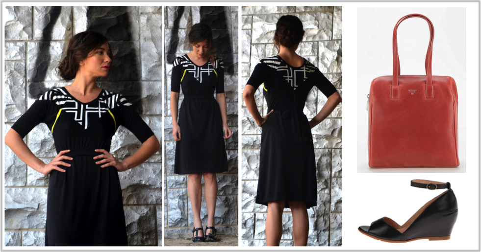 Black Geo Dress Facebook - Dress (981x515), Png Download
