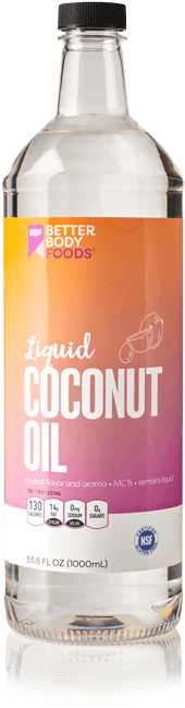 Liquid Coconut Oil By Better Body Foods - Better Body Foods Liquid Coconut Oil (415x650), Png Download