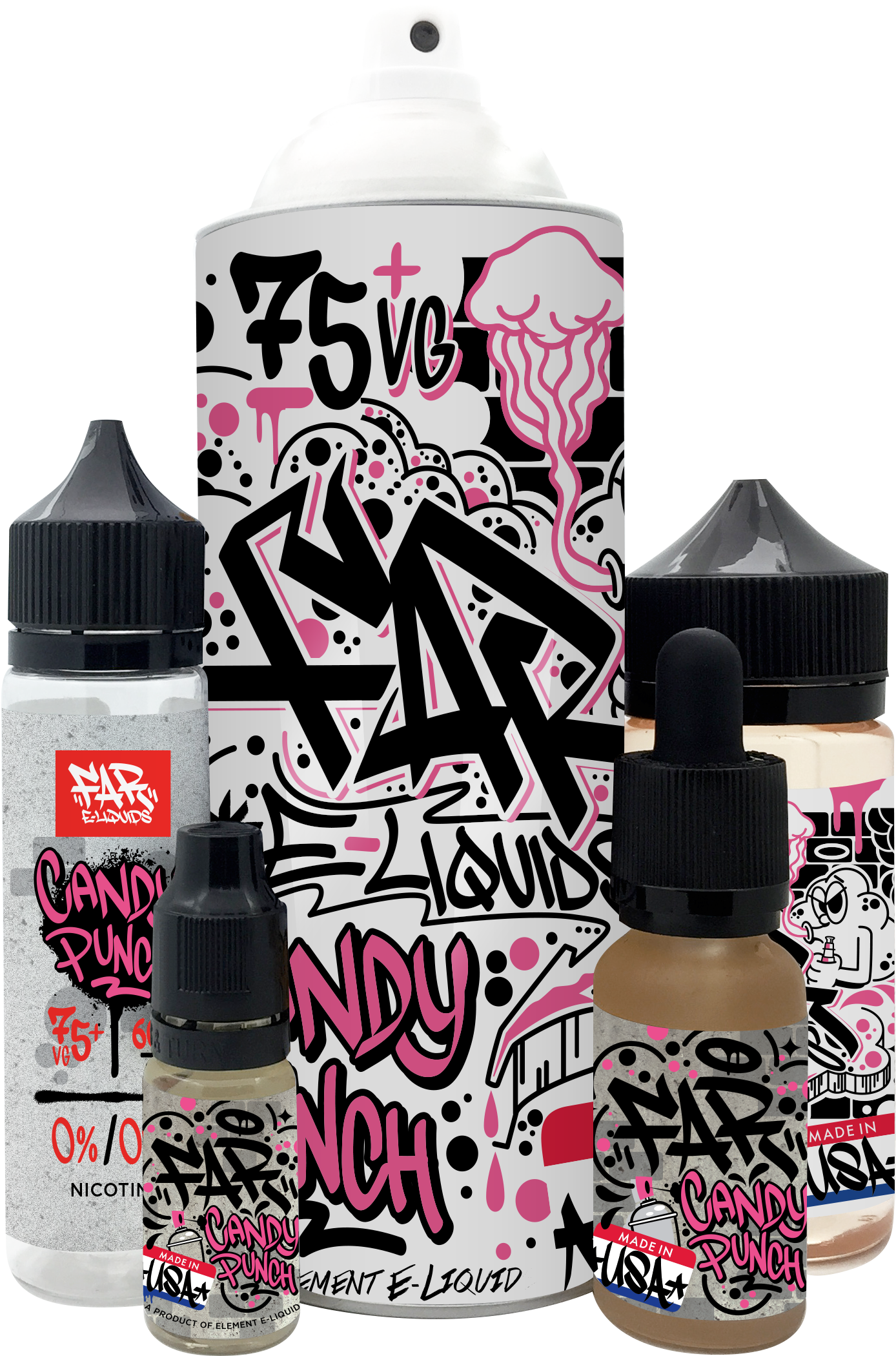Far Candy Punch - Electronic Cigarette (1878x2292), Png Download